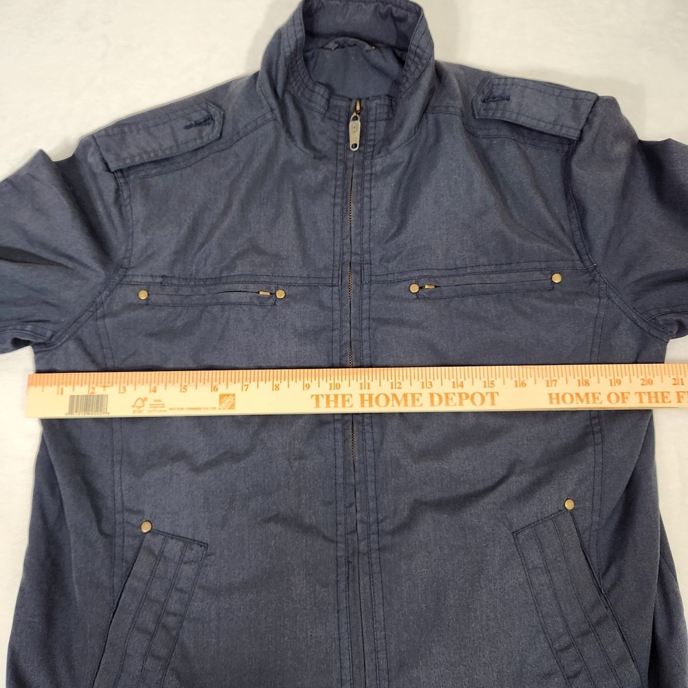 Diesel Mens Military Jacket Navy Blue Full Zip Utilit… - Gem